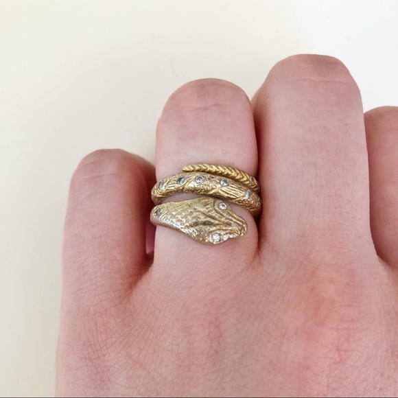 Gold Snake Ring - Picture 4 of 5